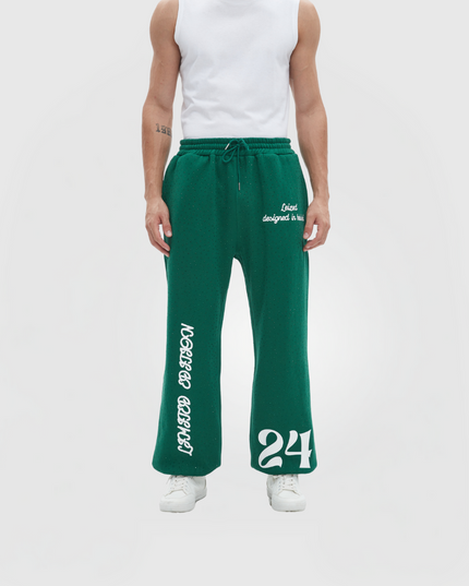 TIMELESS RHINESTONE PANTS - GREEN