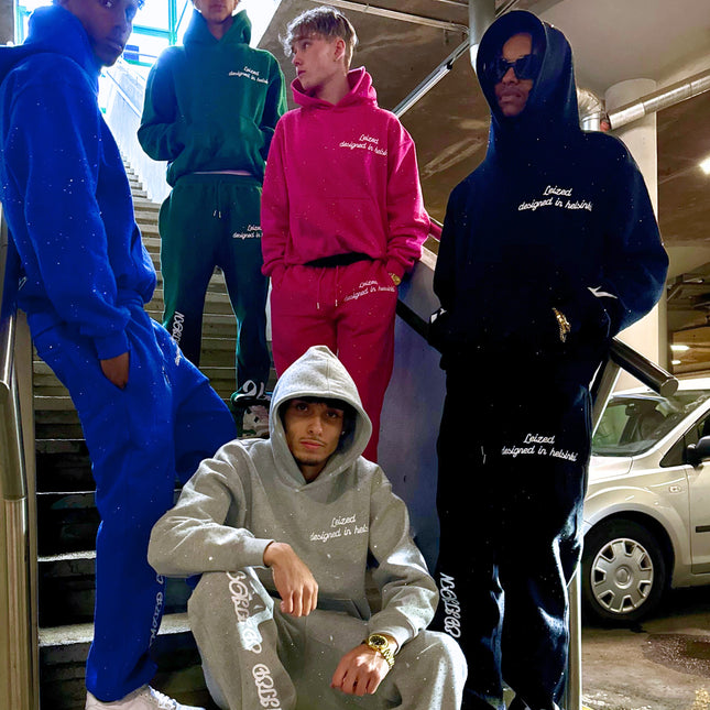 TIMELESS RHINESTONE HOODIE - BLACK