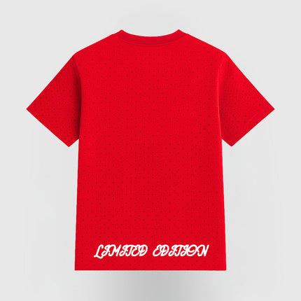 TIMELESS RHINESTONE T-SHIRT - RED