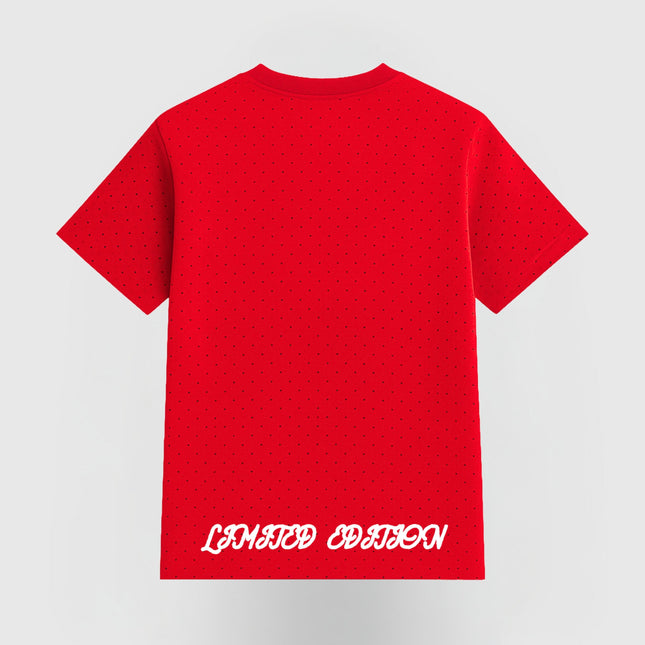 TIMELESS RHINESTONE T-SHIRT - RED
