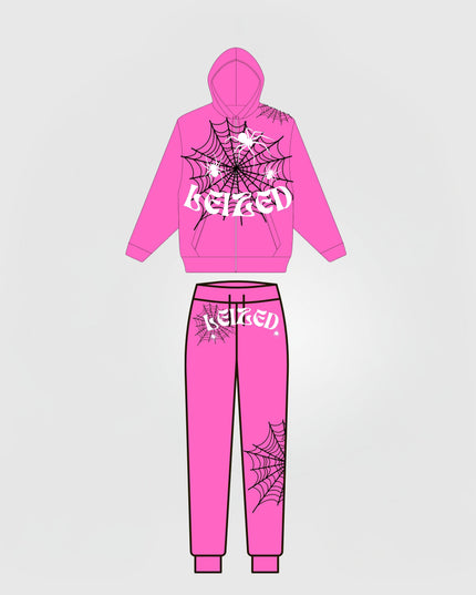 SPIDER PUFF TRACKSUIT - PINK