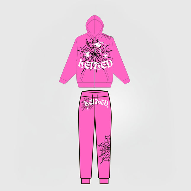 SPIDER PUFF TRACKSUIT - PINK