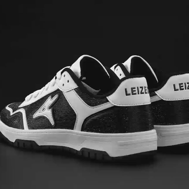 Leized Rhinestone Shoes - Black